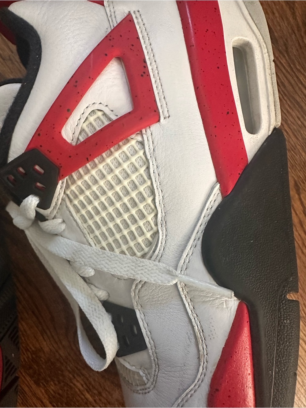 Air Jordan 4 Retro GS 'Red Cement' - youth 6.5 - Picture 8 of 14